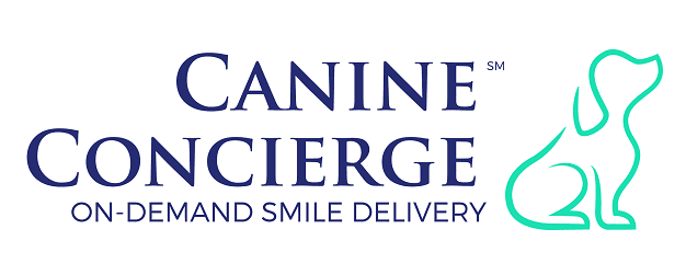 A logo of canine scierge and smile delivery