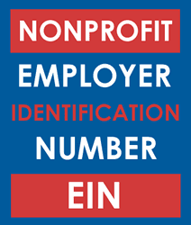 A poster with the words nonprofit, employer identification number and ein.